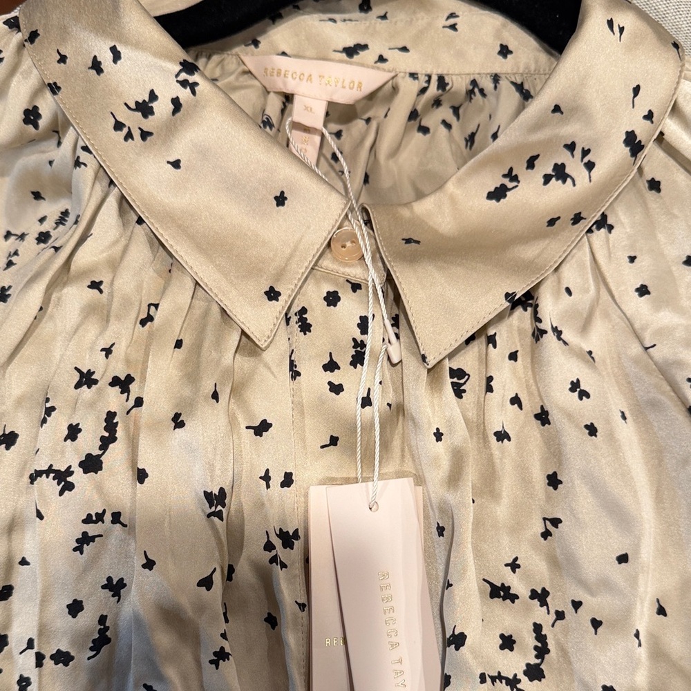 Rebecca Taylor Cream Floral blouse